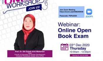 WEBINAR INVITATION: ONLINE OPEN BOOK EXAM